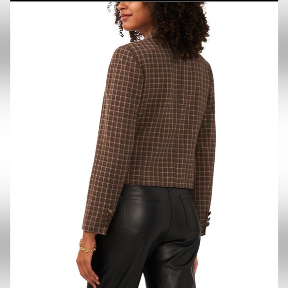 Vince Camuto Cropped Plaid Blazer 18W - Picture 12 of 14